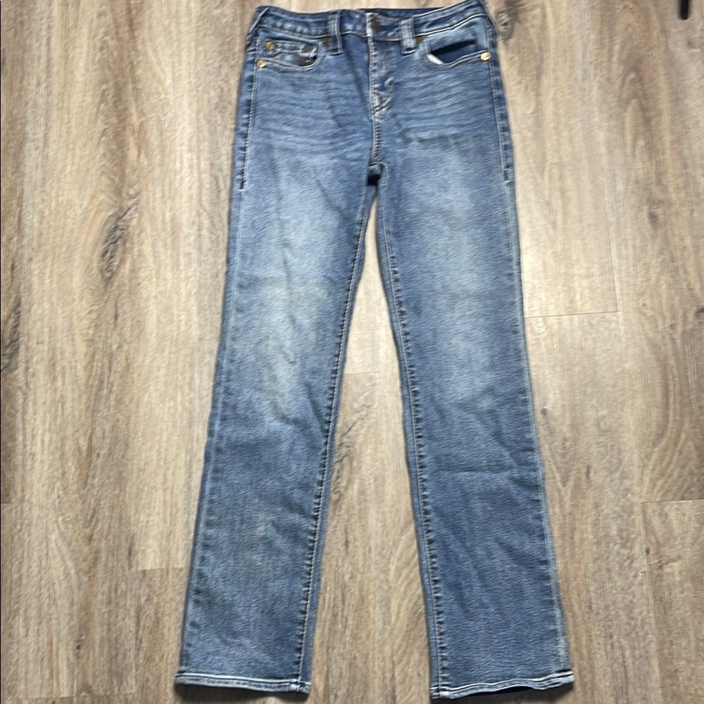 True Religion “Billy” Mid-Rise Women's Straight Leg Jeans
